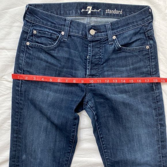 7 for all Mankind Standard Straight Leg Jeans Sz 29 - Picture 10 of 12